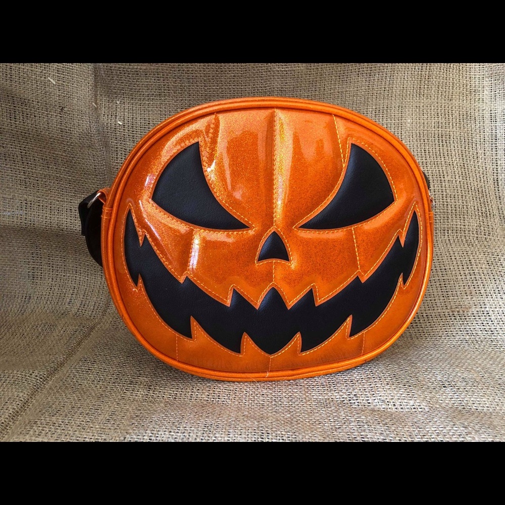 *SOLD* Love Pain & Stitches Double-Sided Pumpkin Bag